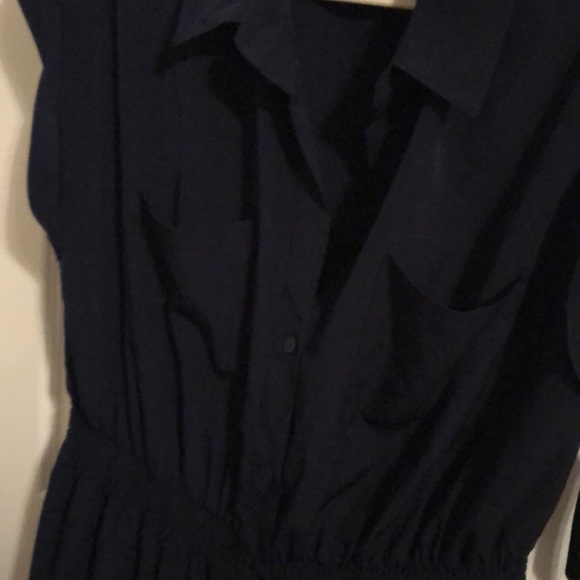 NWT. Pure Energy navy shirt dress. - Picture 7 of 8
